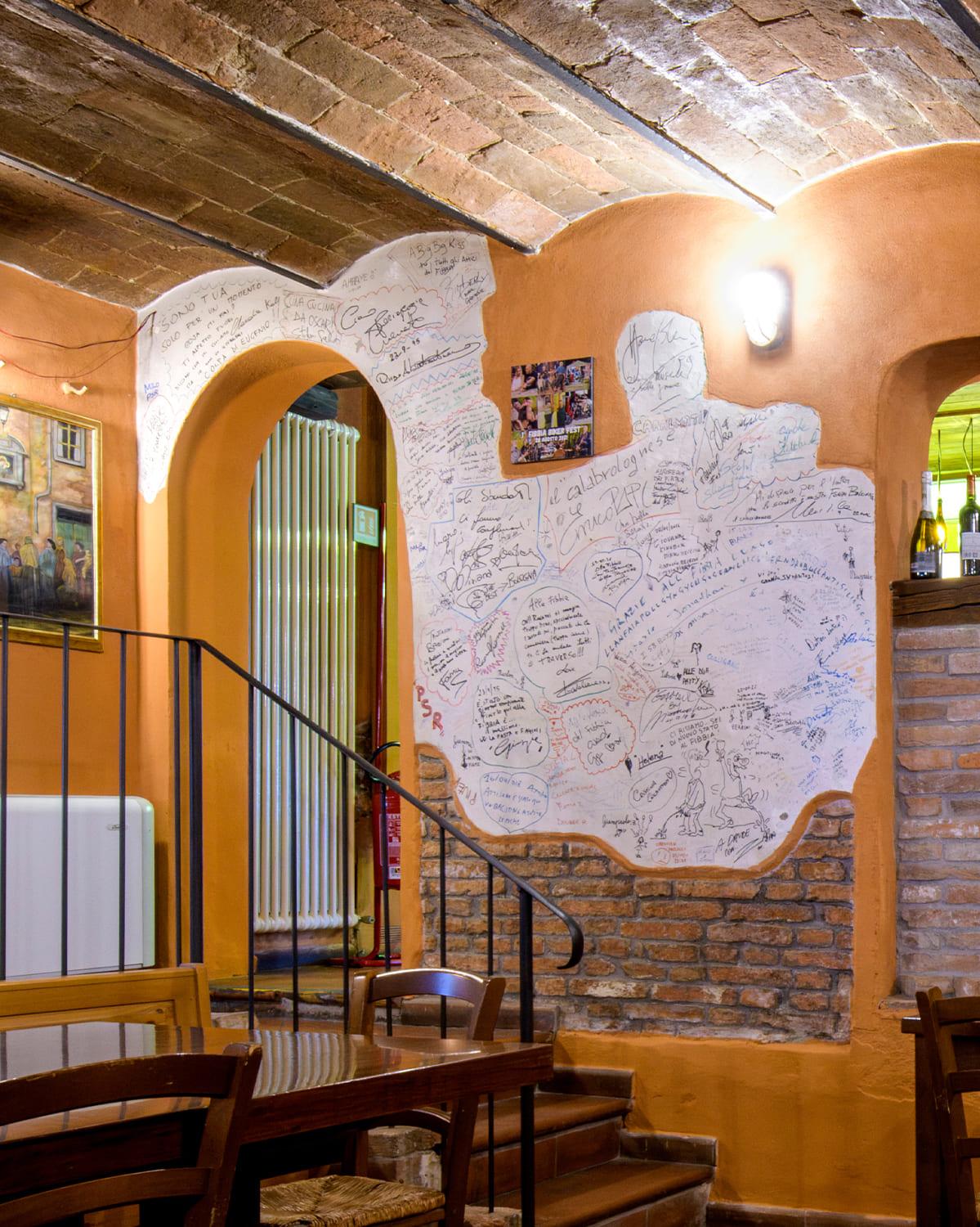 Osteria del Fibbia sala artisti